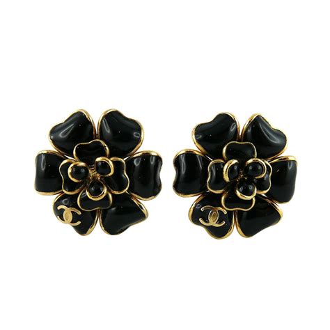 chanel camellia engagement ring price|Chanel black camellia earrings.